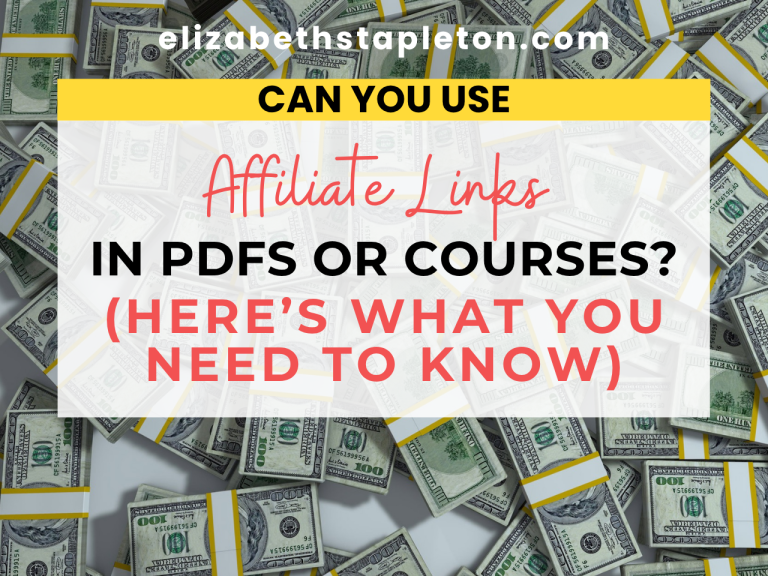 Can You Use Affiliate Links in PDFs or Courses? (Here’s What You Need to Know)