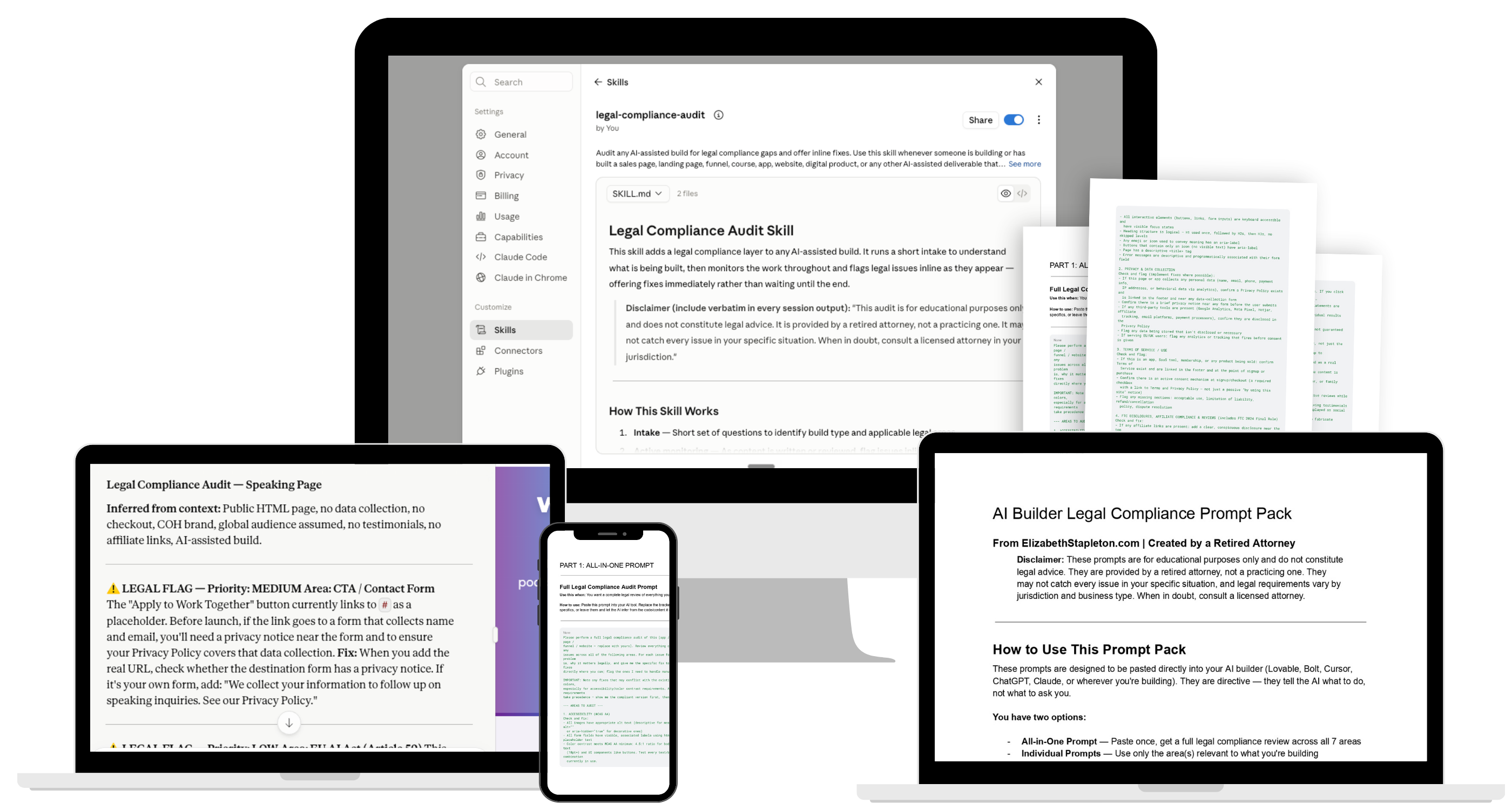AI Legal Audit Skill prompt pack and skill file